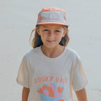 Lucky Cap - Coral Colourblock