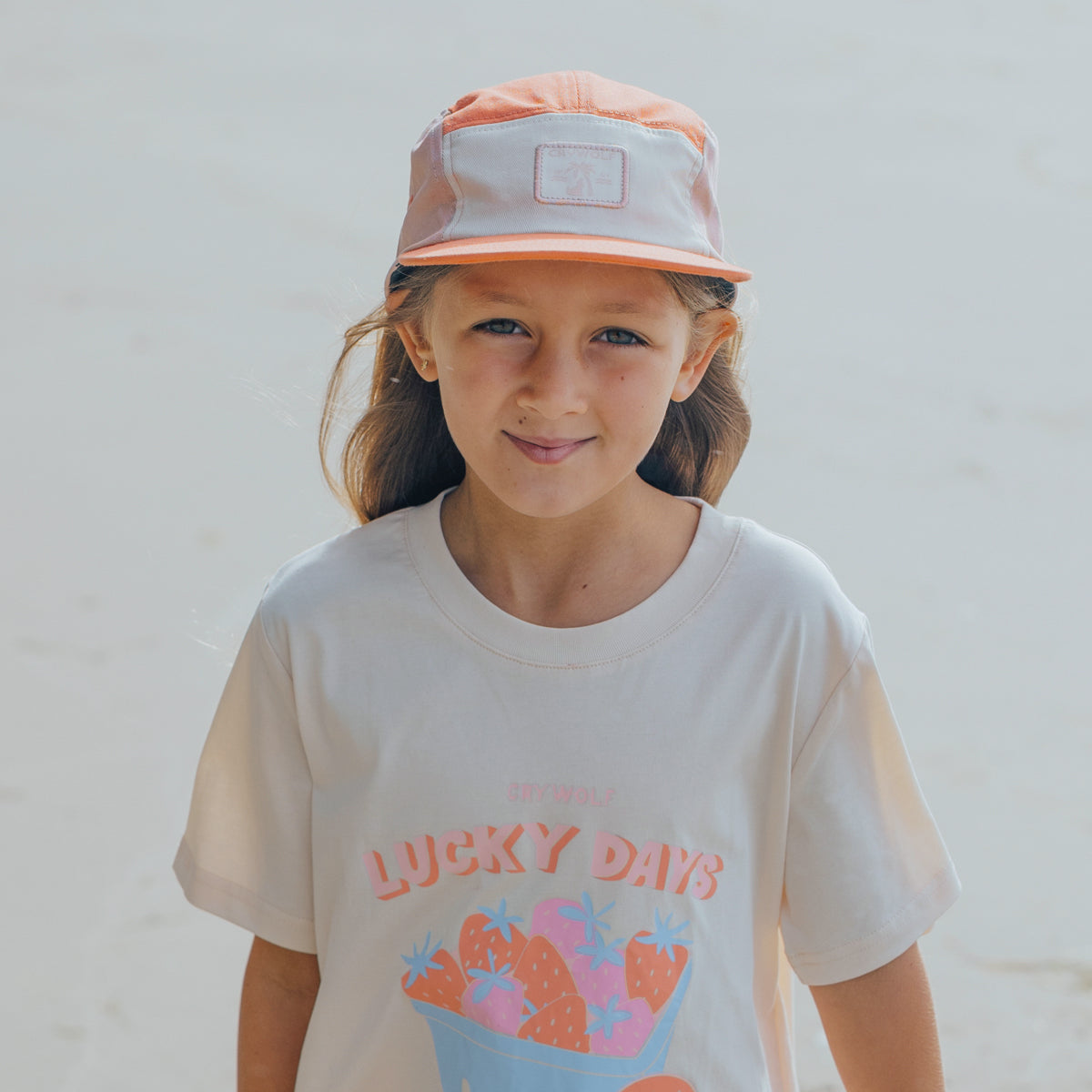 Lucky Cap - Coral Colourblock