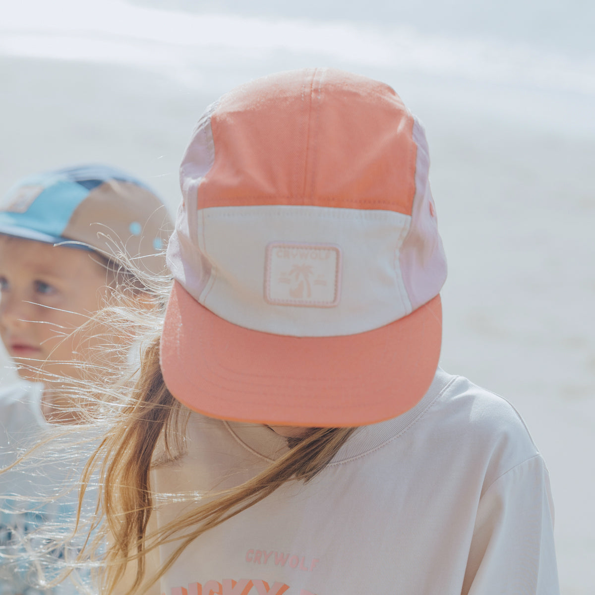Lucky Cap - Coral Colourblock