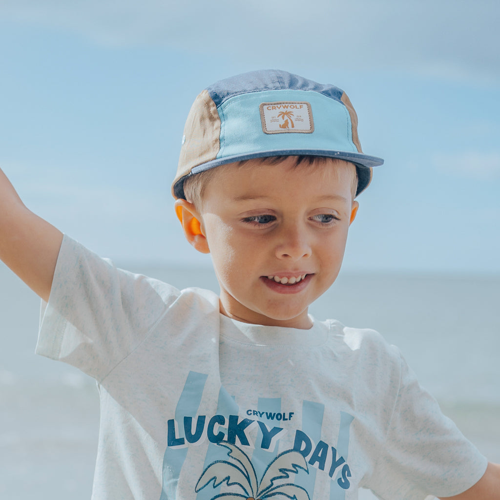 Lucky Cap - Navy Colourblock