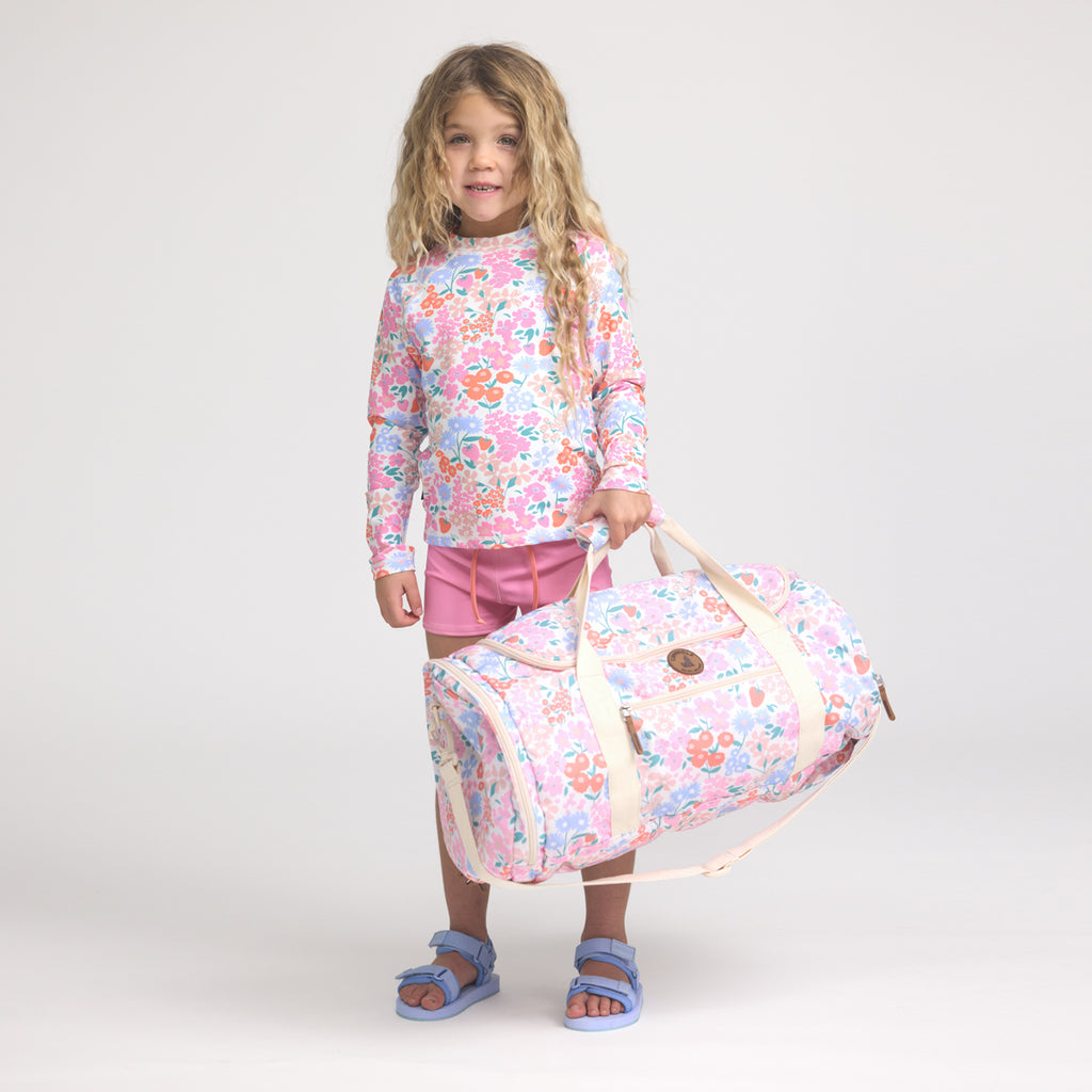 Packable Duffel Bag - Berry Garden