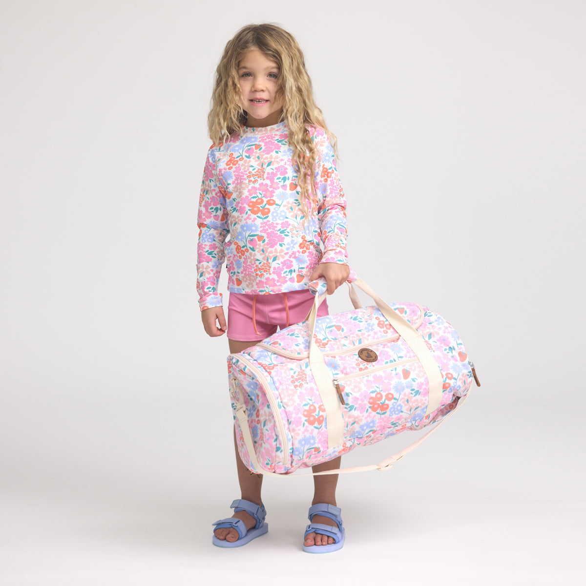 Packable Duffel Bag - Berry Garden