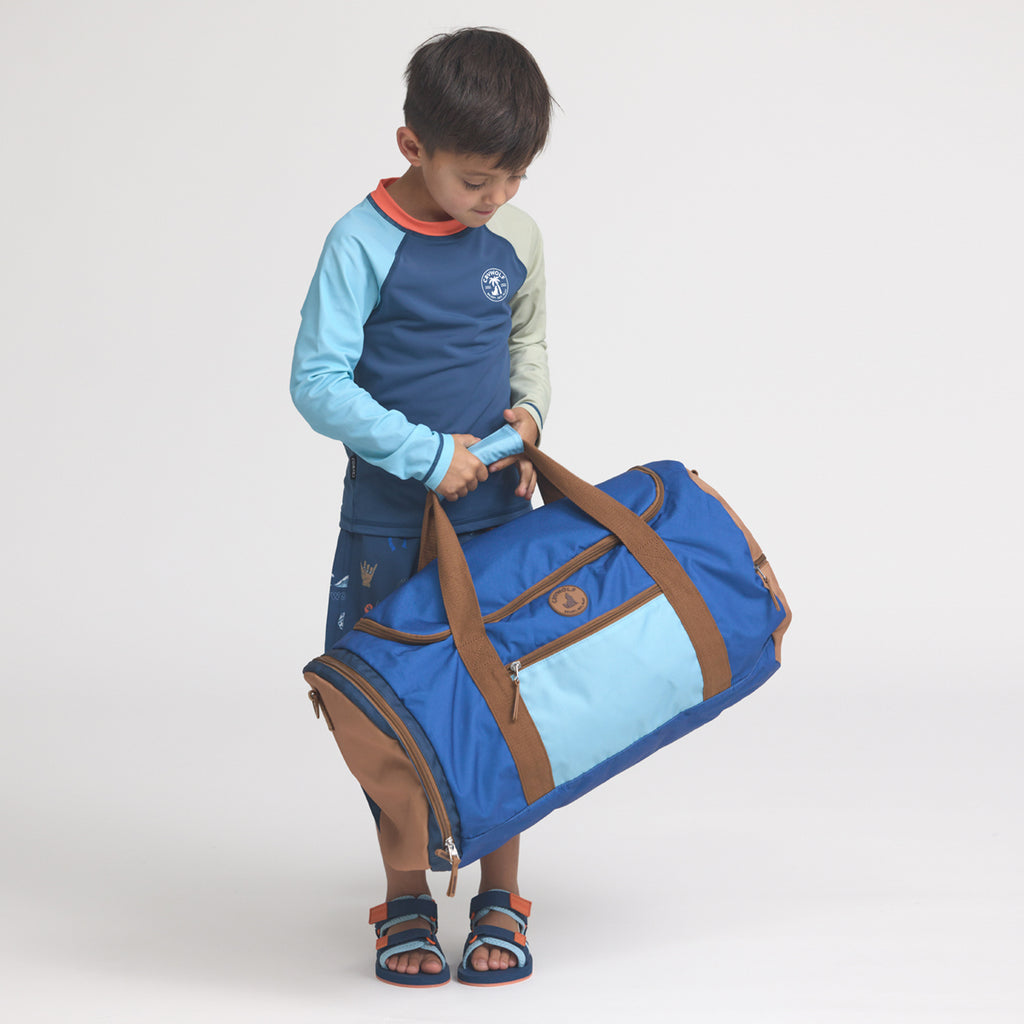 Packable Duffel Bag - Deep Sea Colourblock