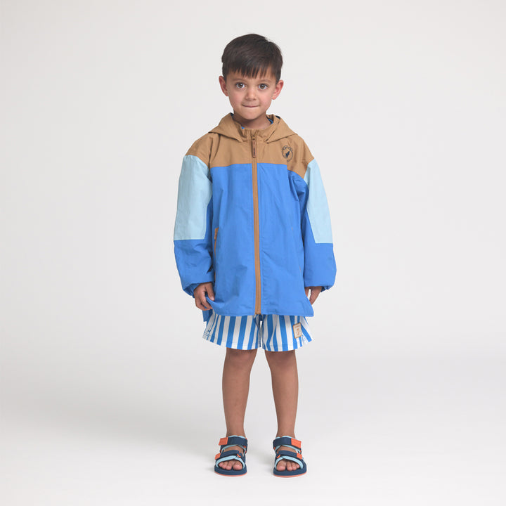 Crywolf Packable Jacket - Ocean Colourblock