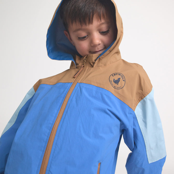 Crywolf Packable Jacket - Ocean Colourblock