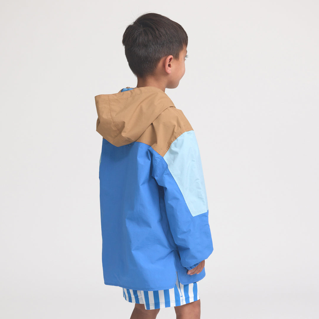 Crywolf Packable Jacket - Ocean Colourblock