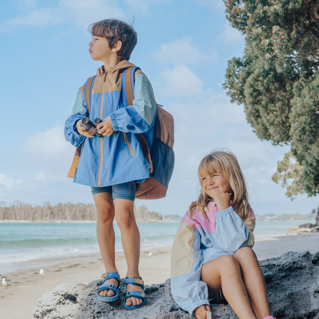 Crywolf Packable Jacket - Ocean Colourblock