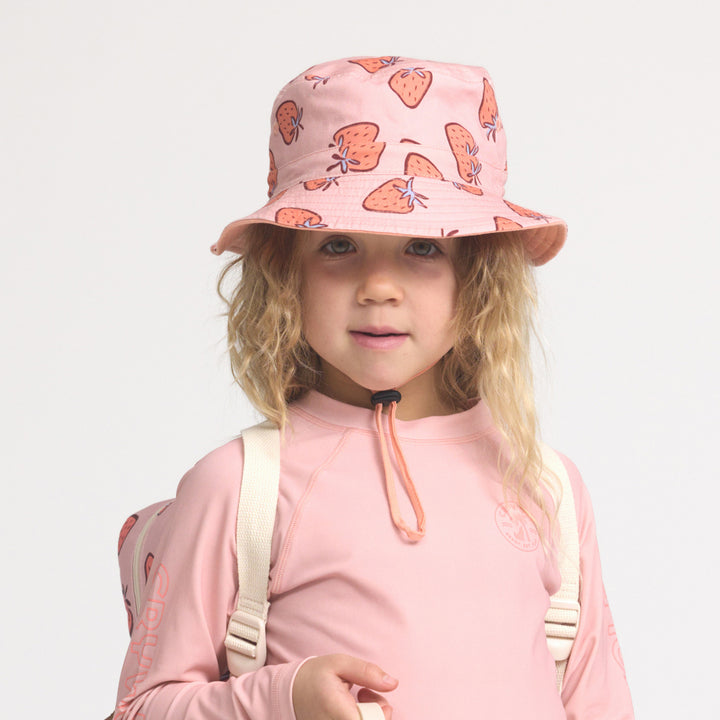 Crywolf Reversible Bucket Hat - Strawberry Splash