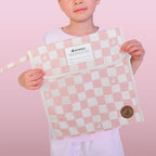 Book Bag Pink Check