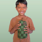 Fable Pencil Case Green Check