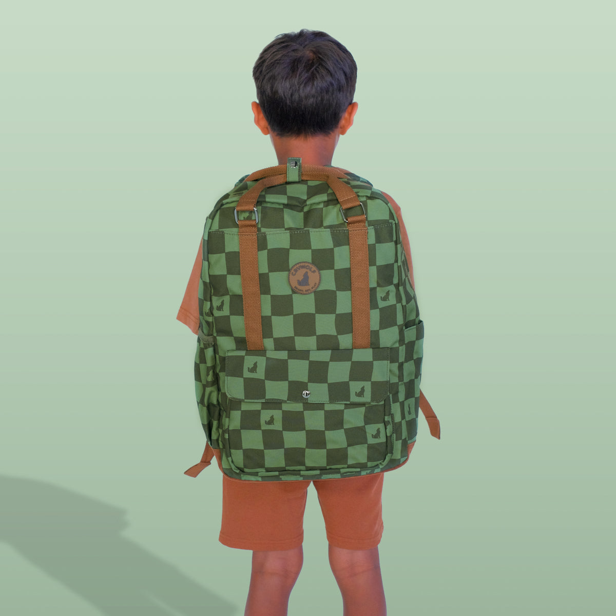Knapsack Green Check