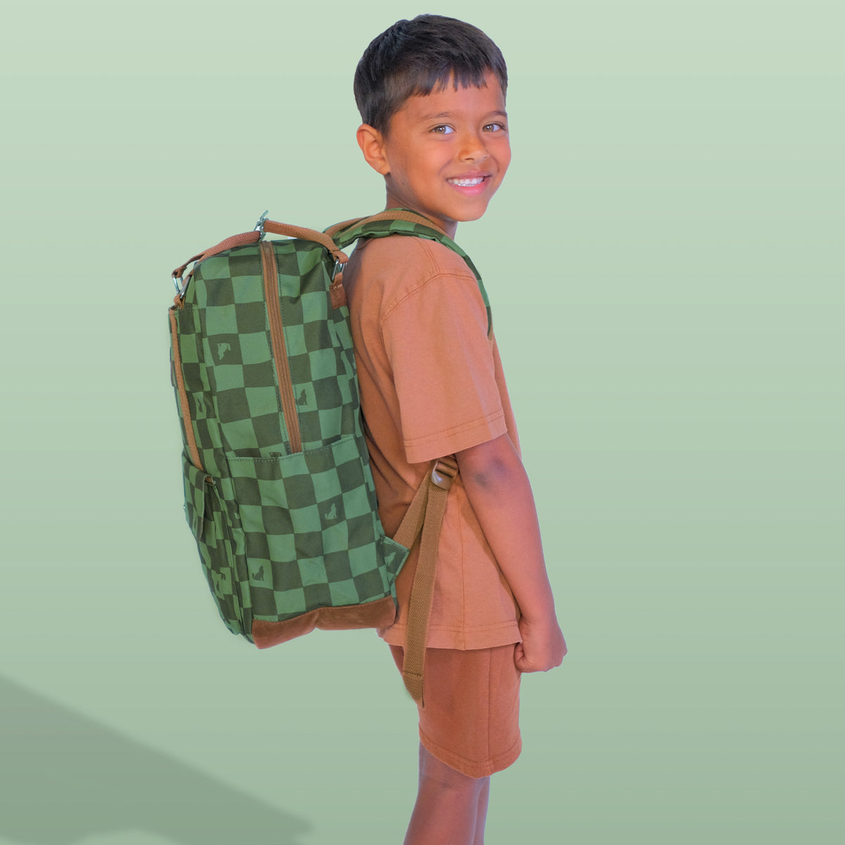 Knapsack Green Check