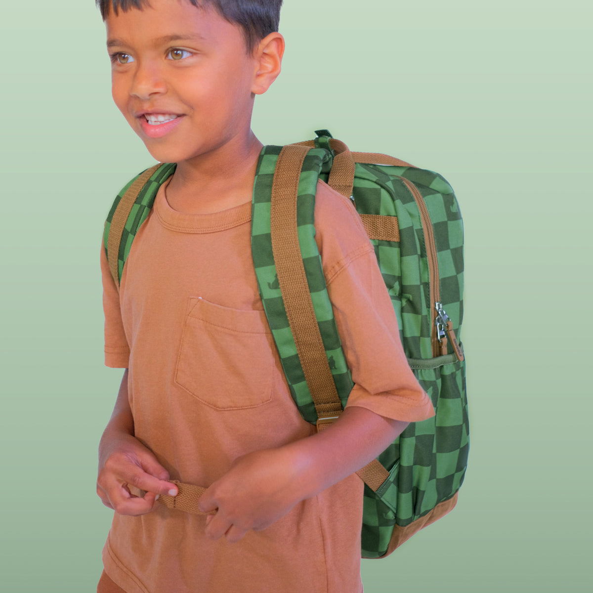 Knapsack Green Check