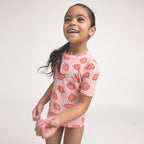 Short Sleeve Rash Set - Strawberry Splash