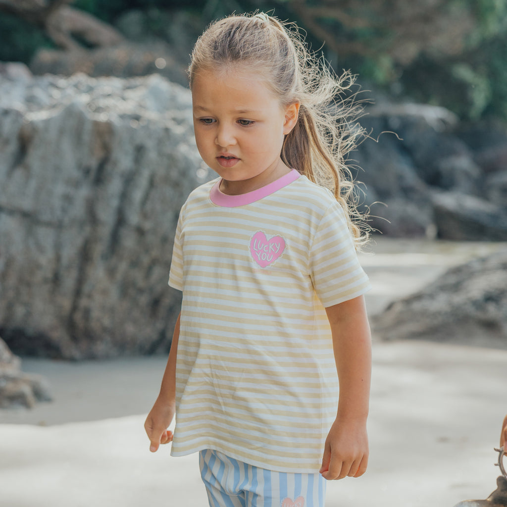 Sun Smart T-Shirt - Lucky You Stripe
