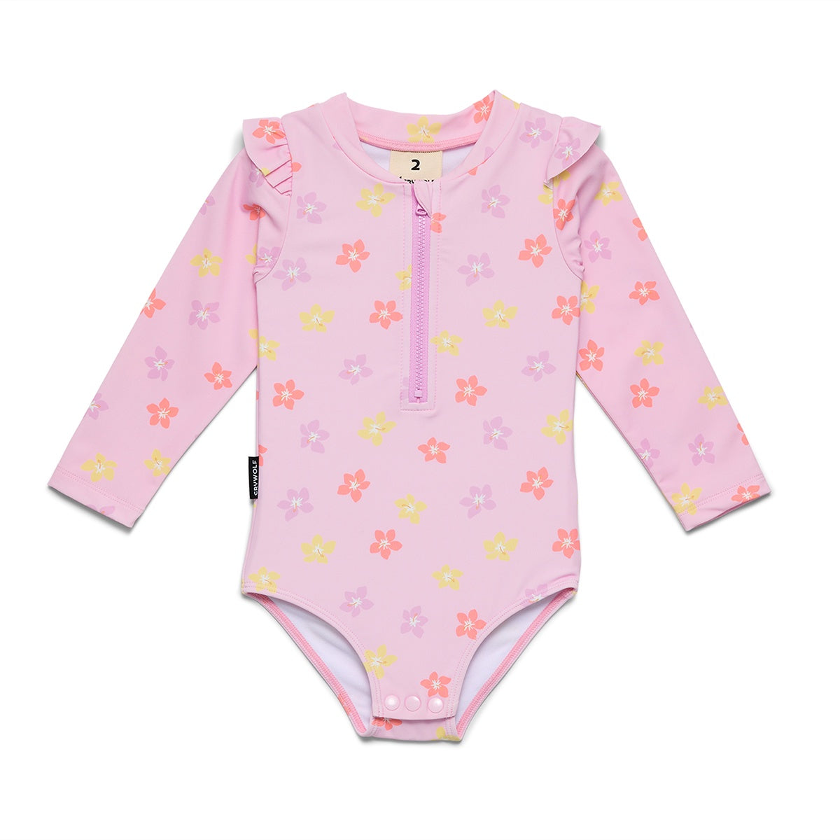 Baby Long Sleeve Swimsuit Hibiscus Bloom