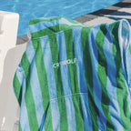 Hooded Towel Deck Stripe