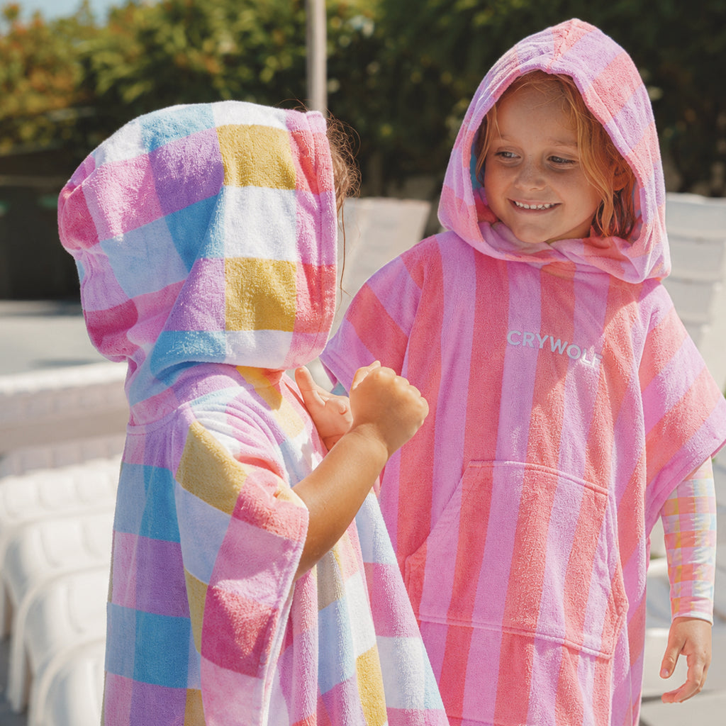 Hooded Towel Pop Gingham