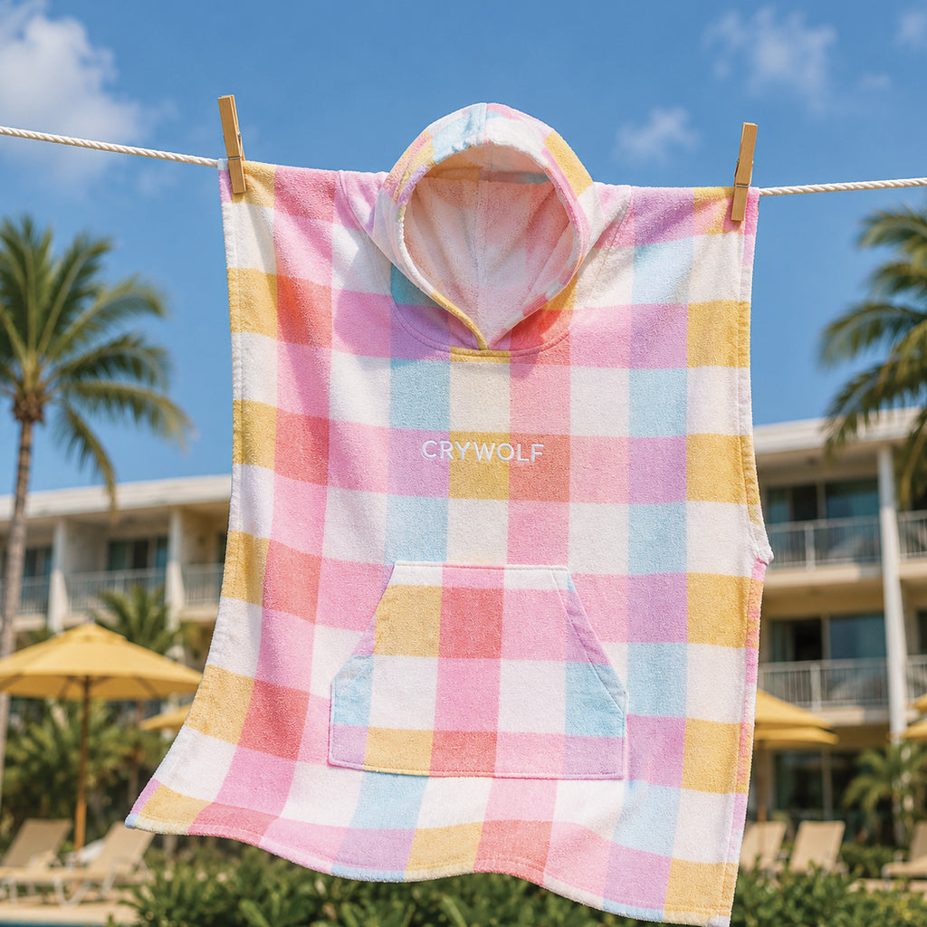 Hooded Towel Pop Gingham