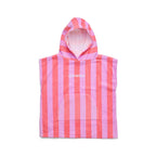 Hooded Towel Flamingo Stripe