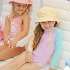 Long Sleeve Swimsuit Poolside Colourblock