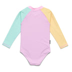 Long Sleeve Swimsuit Poolside Colourblock