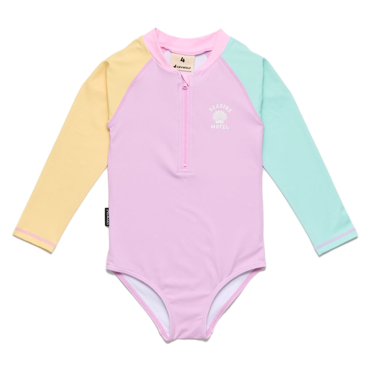 Long Sleeve Swimsuit Poolside Colourblock
