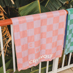 Rapid Dry Towel Flamingo Check