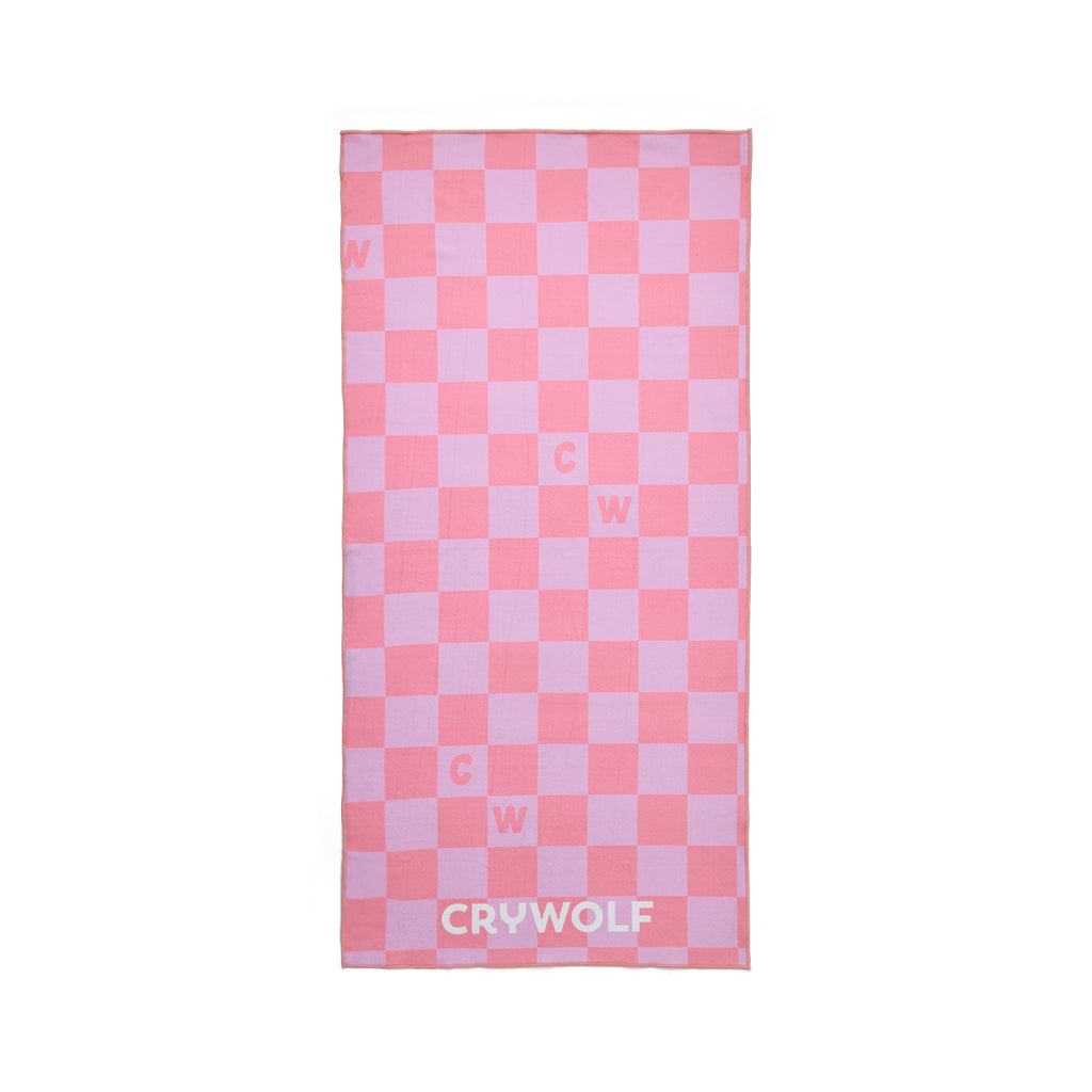 Rapid Dry Towel Flamingo Check