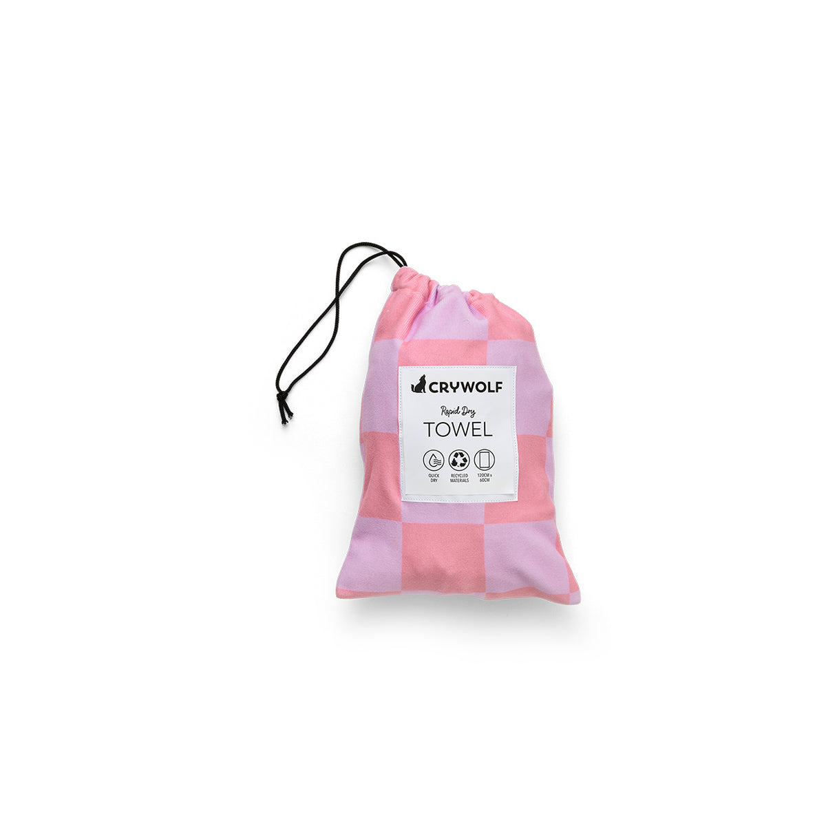 Rapid Dry Towel Flamingo Check