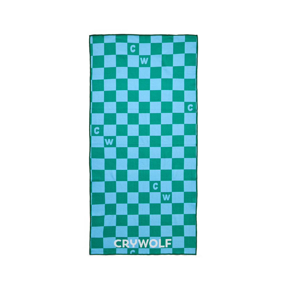 Rapid Dry Towel Sea Green Check