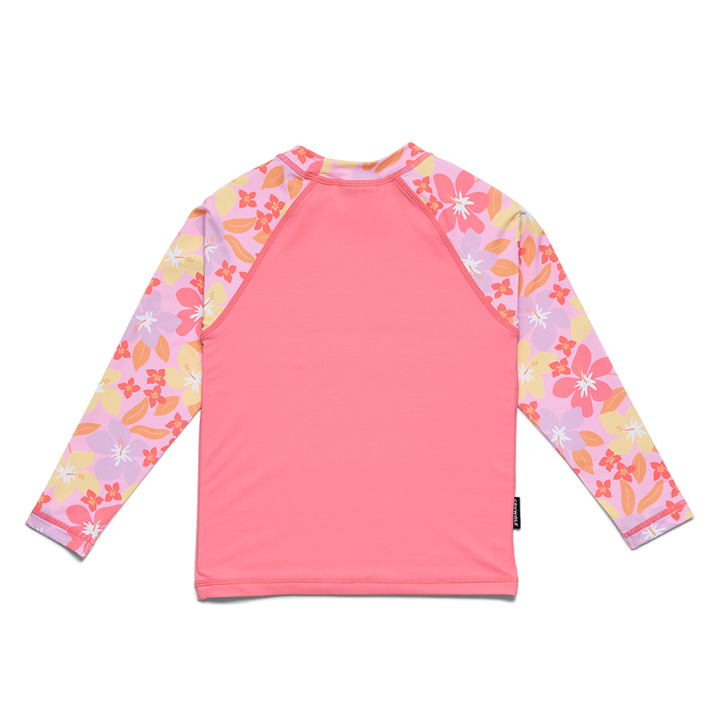 Long Sleeve Rash Vest Hibiscus Daze