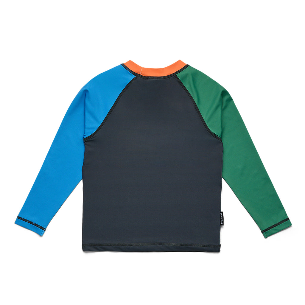 Long Sleeve Rash Vest Seaside Colourblock