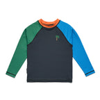 Long Sleeve Rash Vest Seaside Colourblock