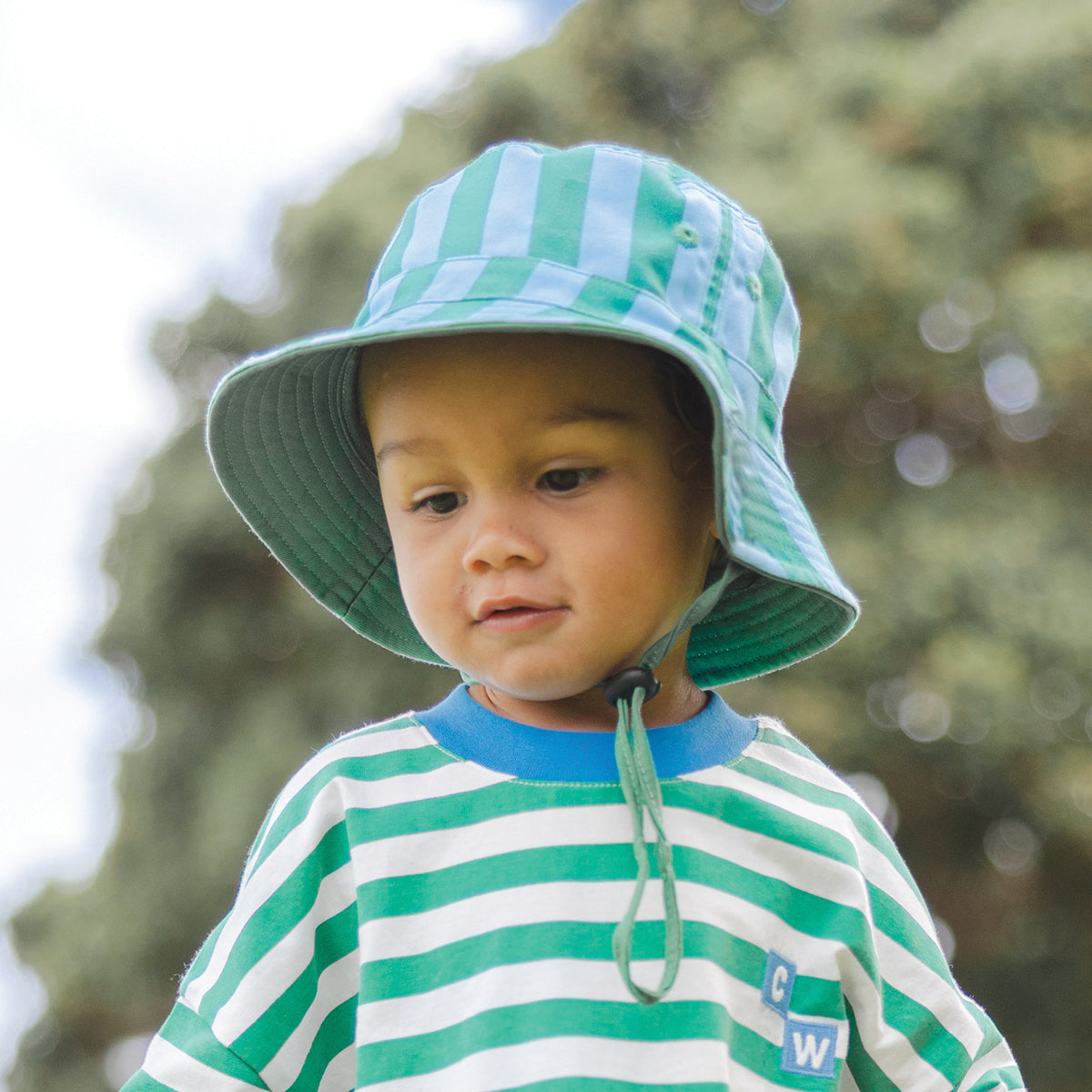 Reversible Bucket Hat Deck Stripe