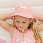 Reversible Bucket Hat Flamingo Stripe