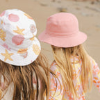 Reversible Bucket Hat Flamingo Stripe