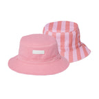 Reversible Bucket Hat Flamingo Stripe