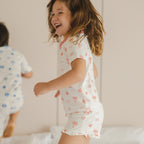 Short Sleeve Sleep Set Pink Holiday