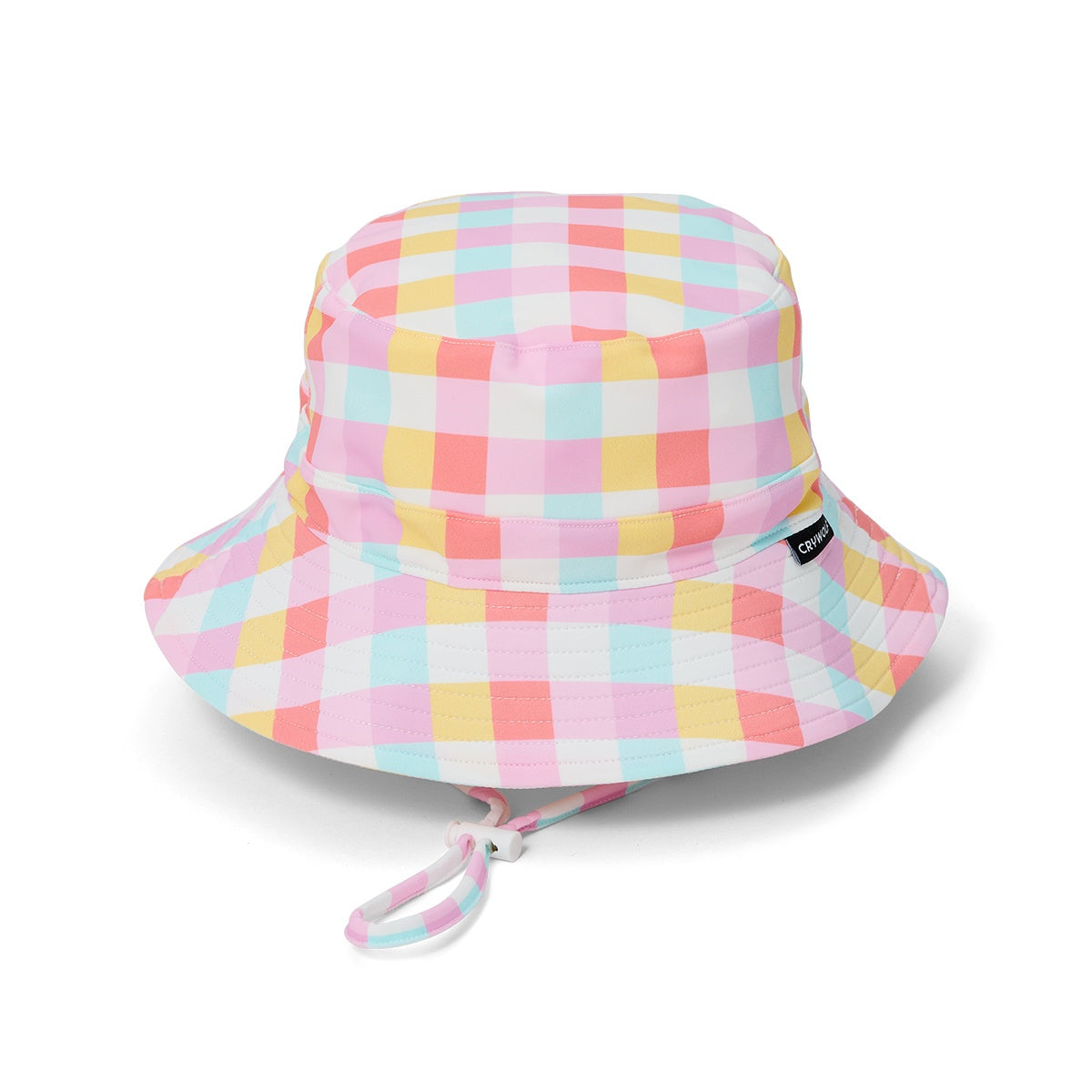 Swim Bucket Hat Pop Gingham