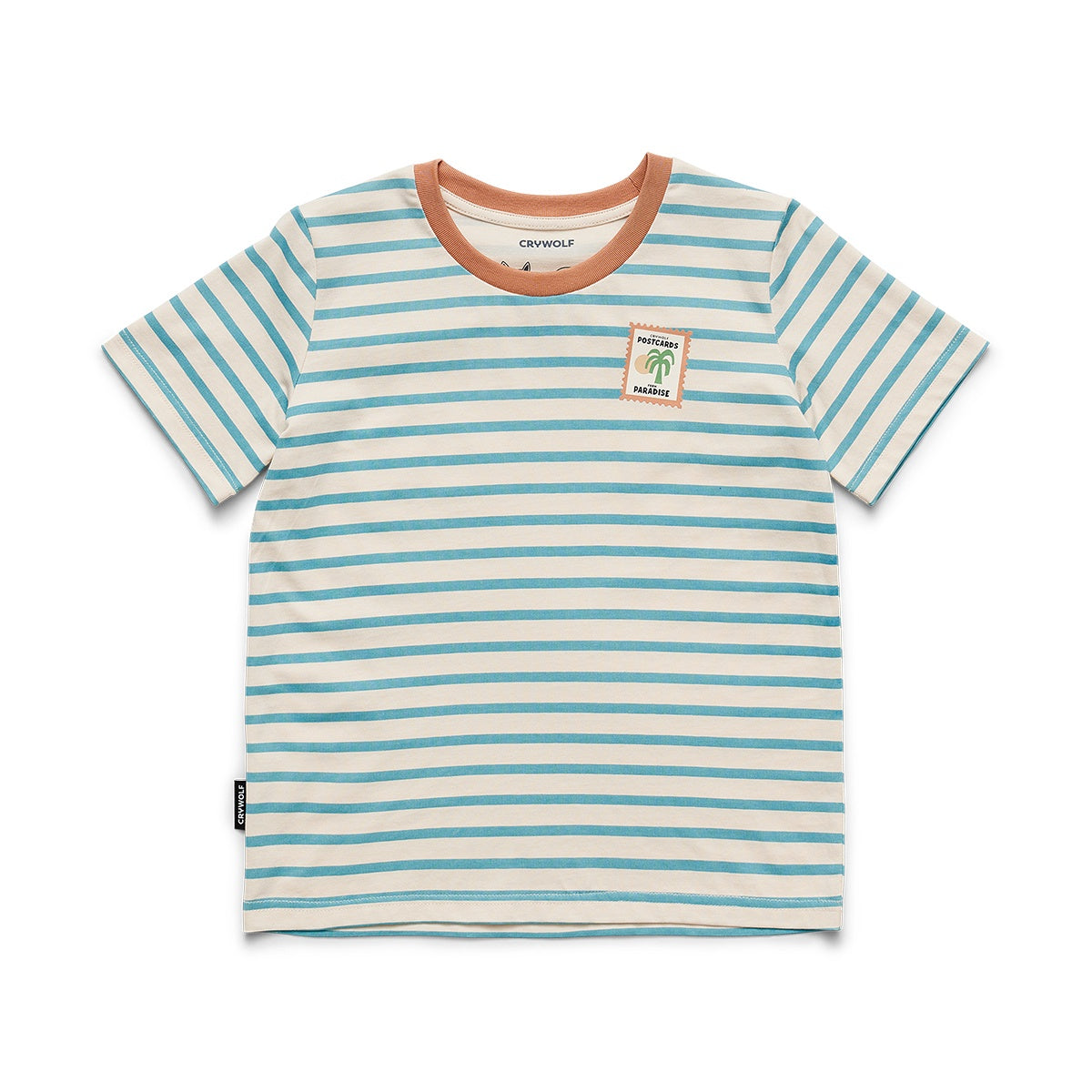 Crywolf Sun Smart T-Shirt -  Blue Stripe
