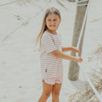 Sun Smart T-Shirt -  Blush Stripe