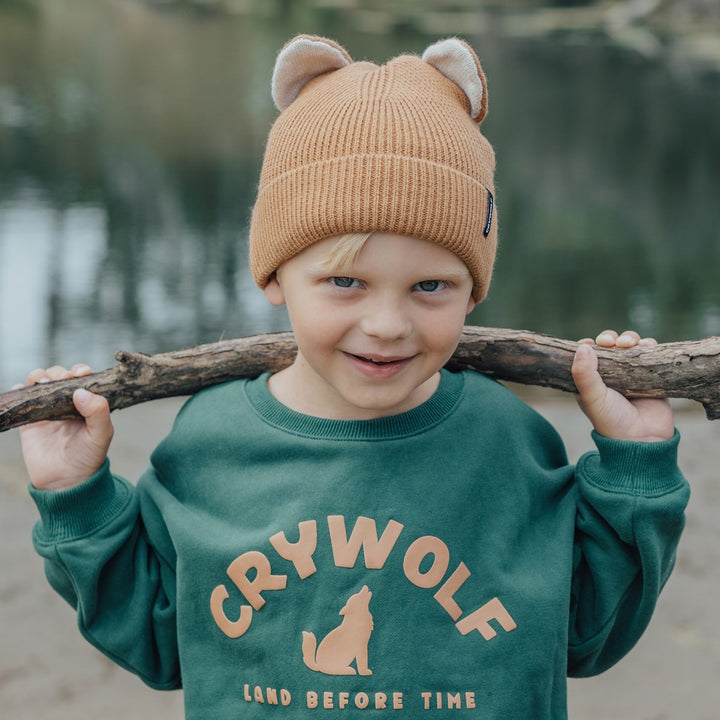 Crywolf Wolf Ears Beanie - Tan