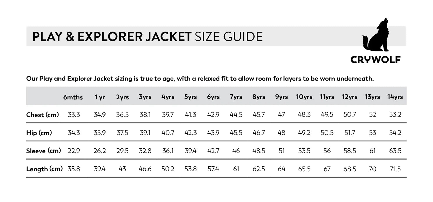Crywolf Play Jacket - Choose Your Adventure