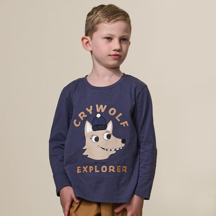 Crywolf Long Sleeve T-Shirt - Indigo Explorer