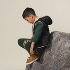 Reversible Yeti Vest - Black/Camel