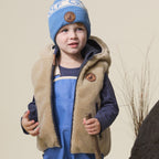 Reversible Yeti Vest - Black/Camel