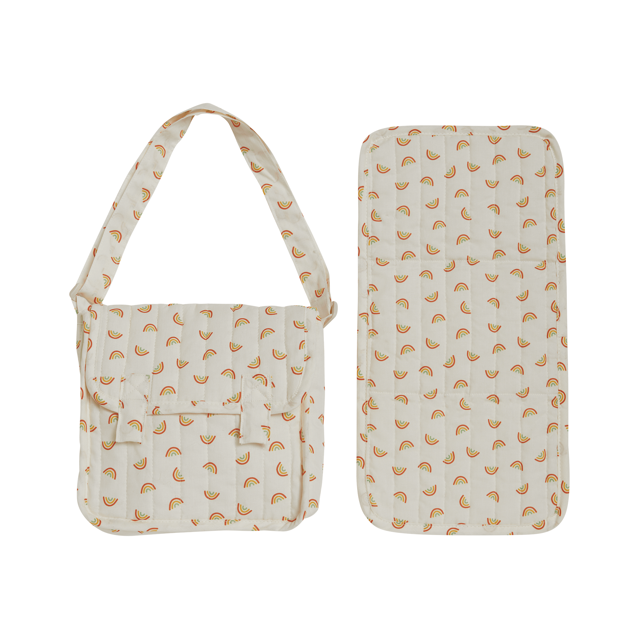 Carrie Convertible Changing Set - Rainbow Print