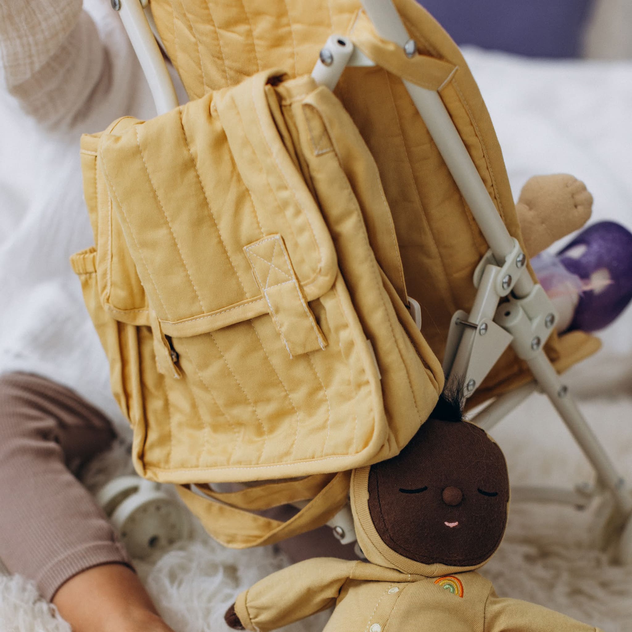 Olli Ella Carrie Convertible Changing Set - Honey