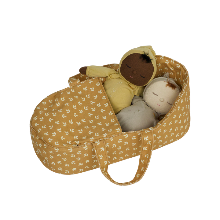 Olli Ella Dinkum Doll Carry Cot - Leaf